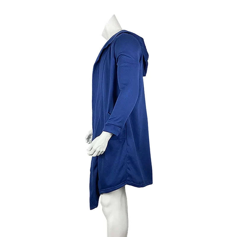 Men's Winter Hooded Cardigan Trench Coat-green / XXL / Pack of 1