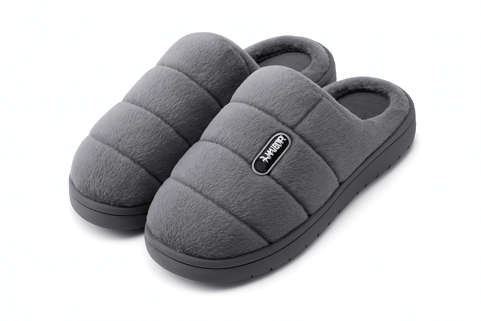 Men's Winter Plush Wrap-Heel Slippers for Indoor Comfort-brown / 36-37