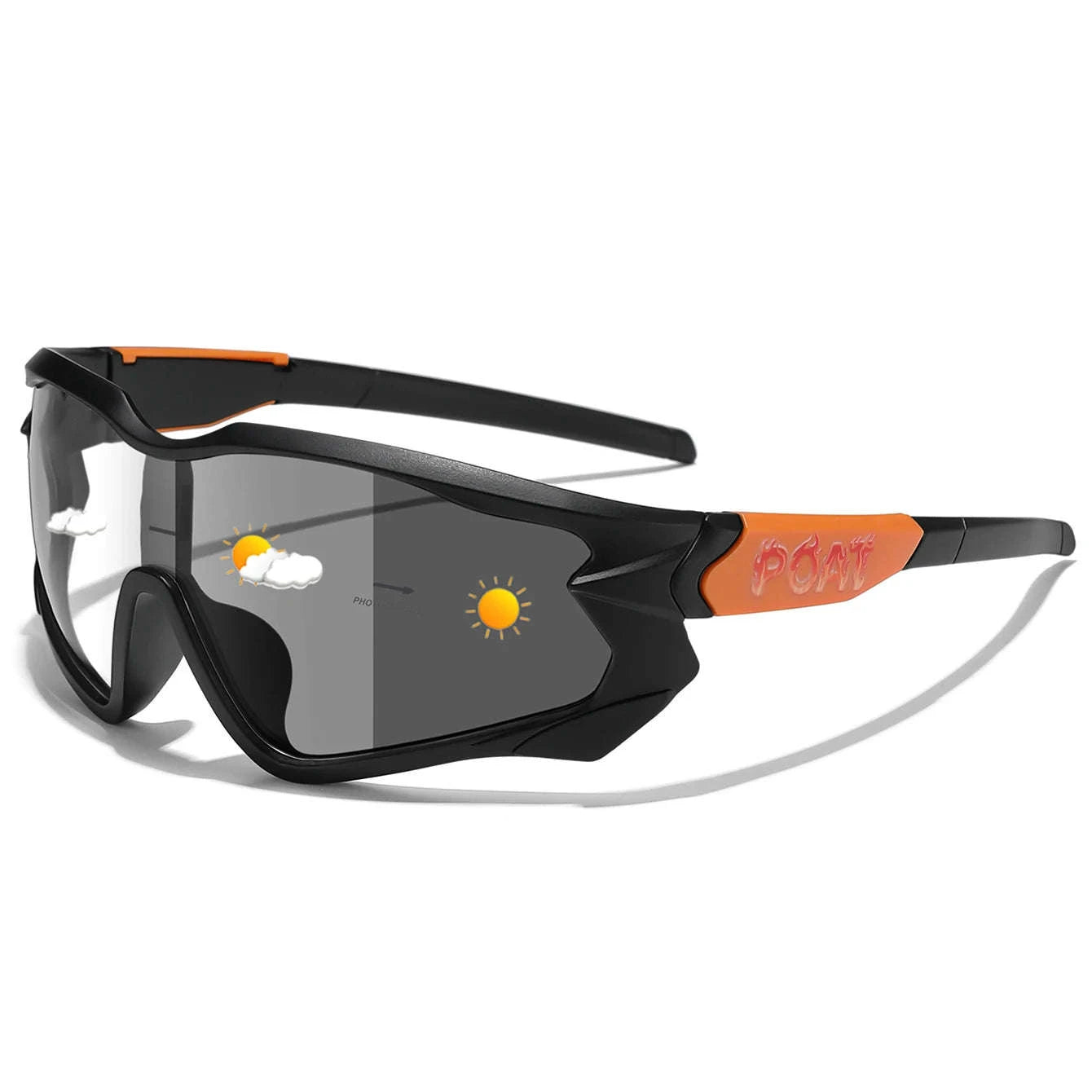 Men Women Photochromic Motorcycle Glasses for Outdoor Sports-AQ16 / China Mainland
