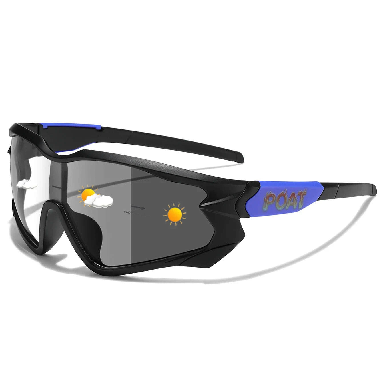 Men Women Photochromic Motorcycle Glasses for Outdoor Sports-AQ16 / China Mainland
