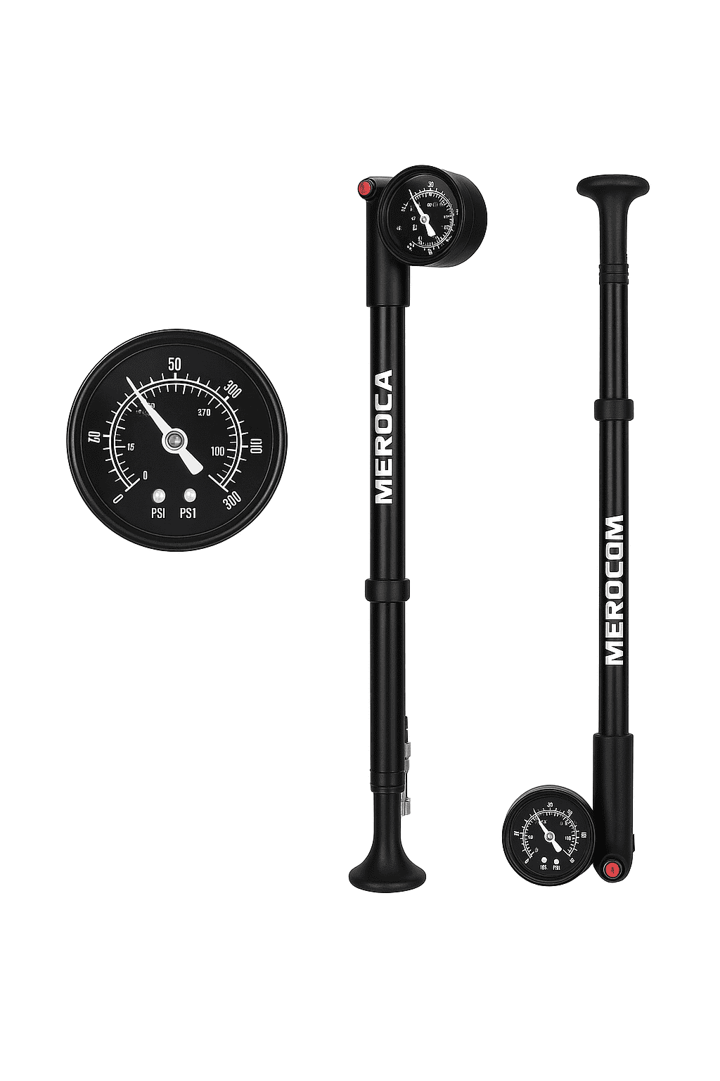MEROCA 300PSI MTB Shock Pump for Forks and Rear Suspension-300PSI Pump 1Pcs / China Mainland