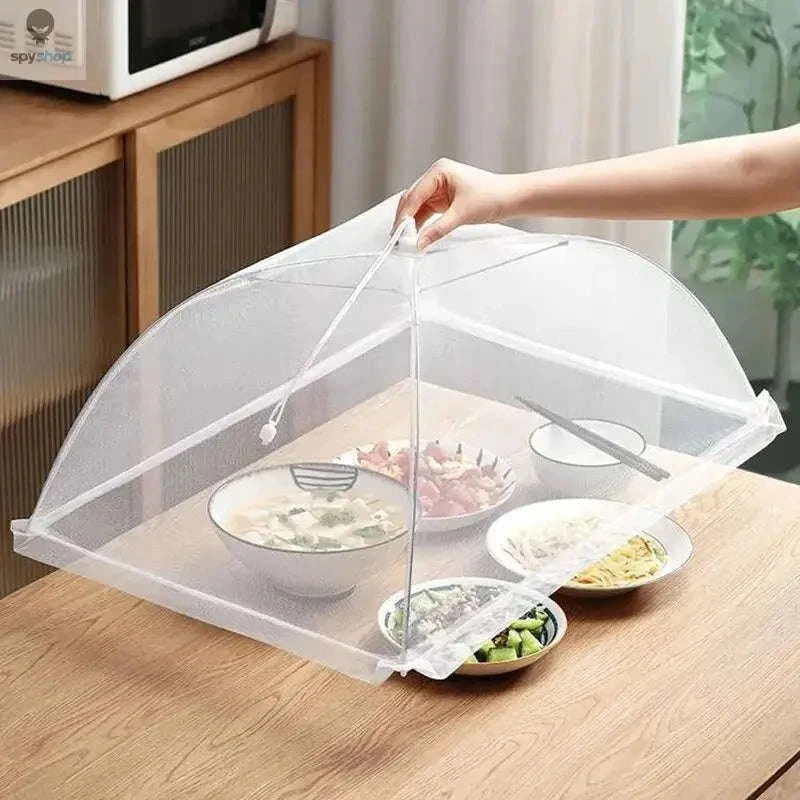 Mesh Food Cover – Foldable Pest‑Blocking Protection for Indoor & Outdoor Meals-WHITE-3PCS / 43x43x22cm