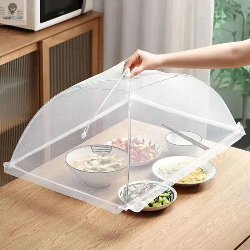 Mesh Food Cover – Foldable Pest‑Blocking Protection for Indoor & Outdoor Meals-WHITE-3PCS / 43x43x22cm
