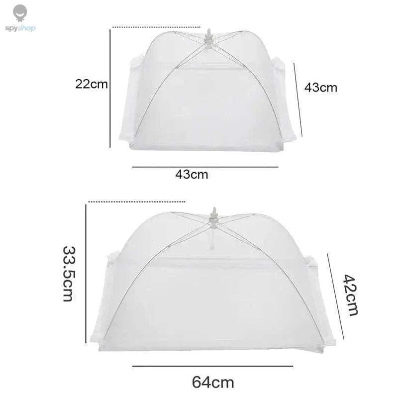 Mesh Food Cover for Pest-Free Indoor and Outdoor Meals-WHITE-3PCS / 43x43x22cm