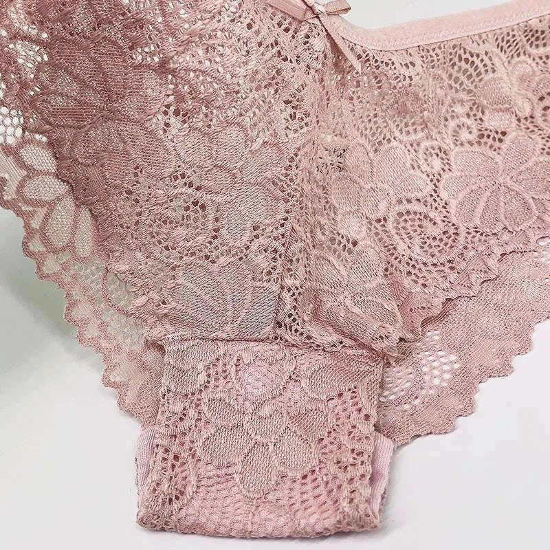 Mesh Lace Panties Set – 5 Pack-3004 / XXL(80-90kg) / 5pcs