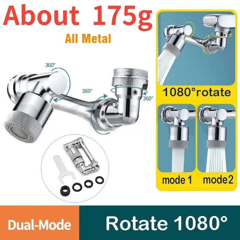 Metal 1080° Rotation Faucet Sprayer Head for Easier Washing-1080 Degree Single