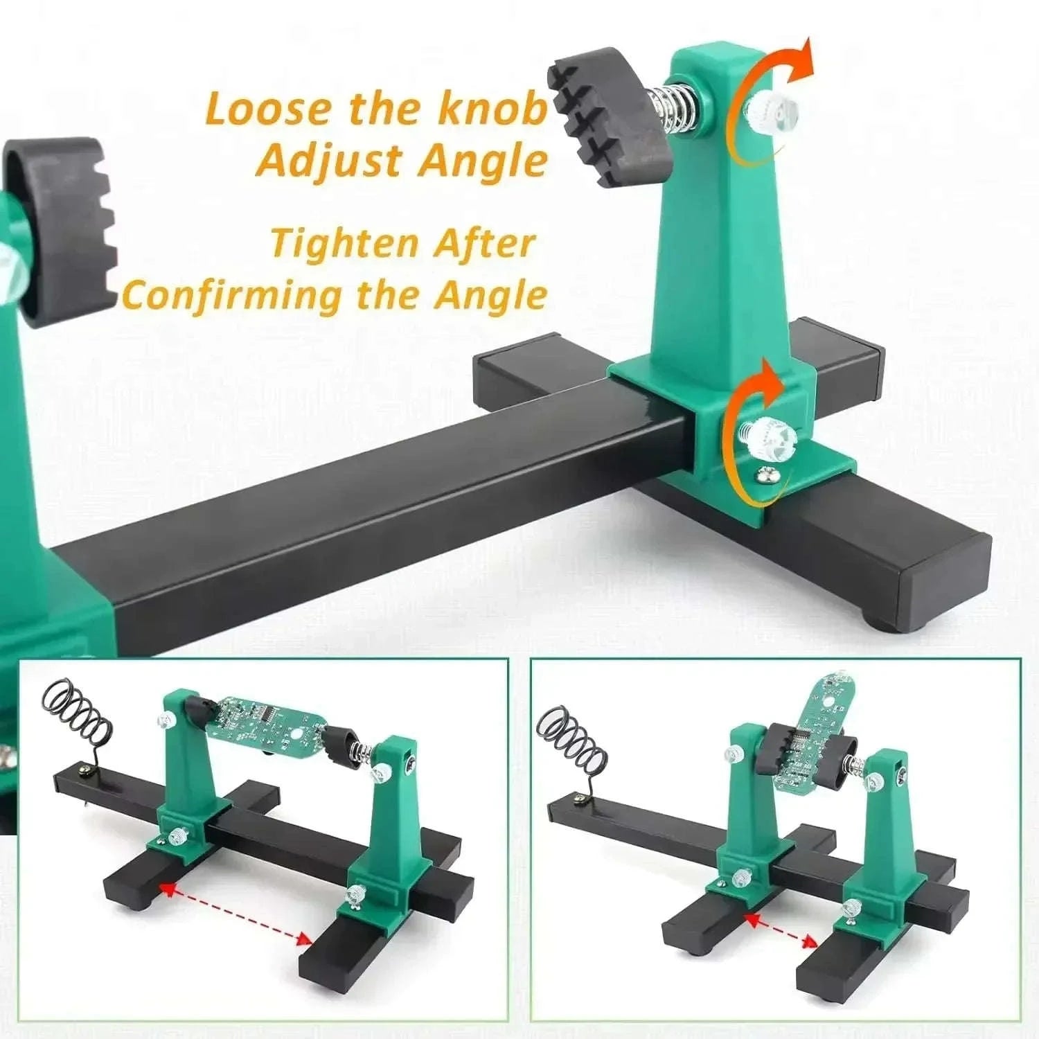 Metal 360° Rotation Adjustable PCB Holder Jig Soldering Stand Clamp-1 set / China Mainland