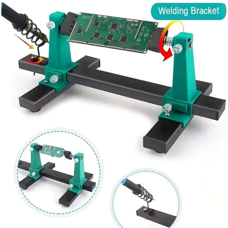 Metal 360° Rotation Adjustable PCB Holder Jig Soldering Stand Clamp-1 set / China Mainland