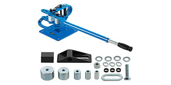 Manual Pipe Bender with 7 Dies 1–3in Bench Metal Bending Tool