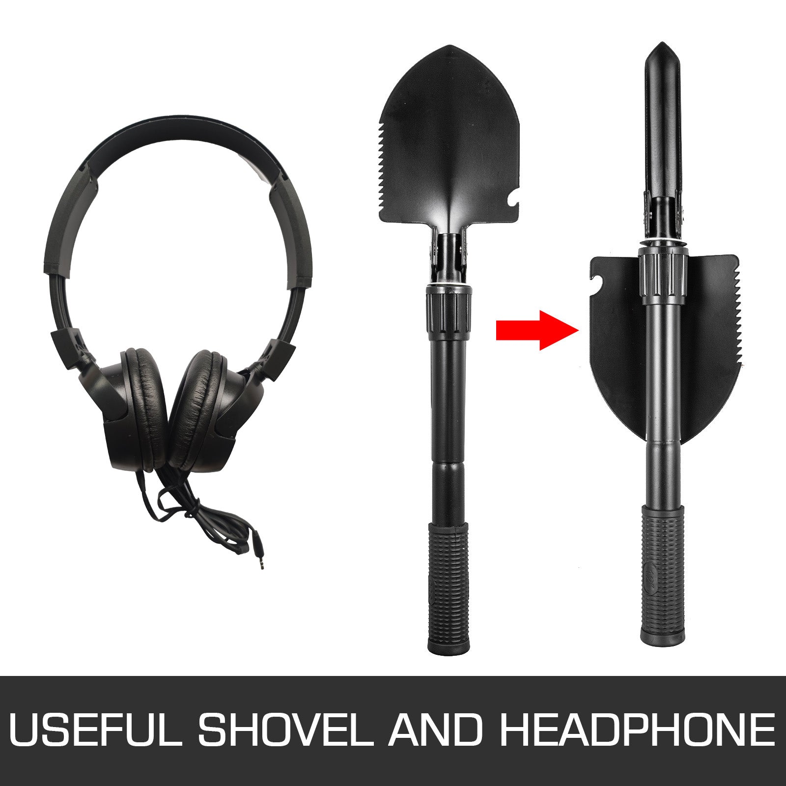 Waterproof Metal Detector with LCD Display & Adjustable Shaft