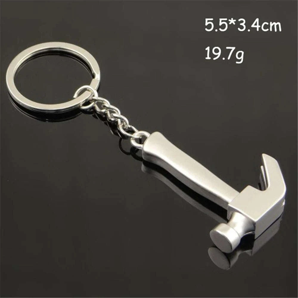 Metal Wrench Keychain Tool Pendant Key Ring-F