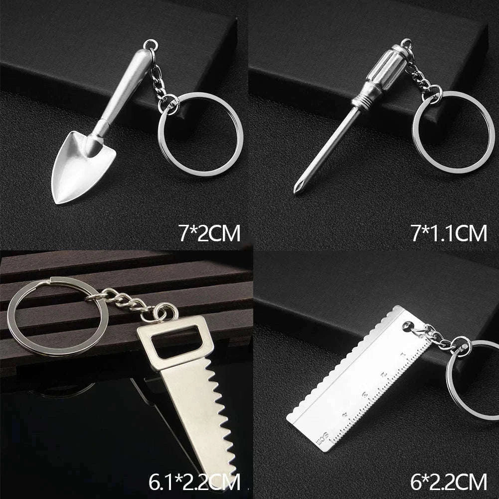 Metal Wrench Keychain Tool Pendant Key Ring-F