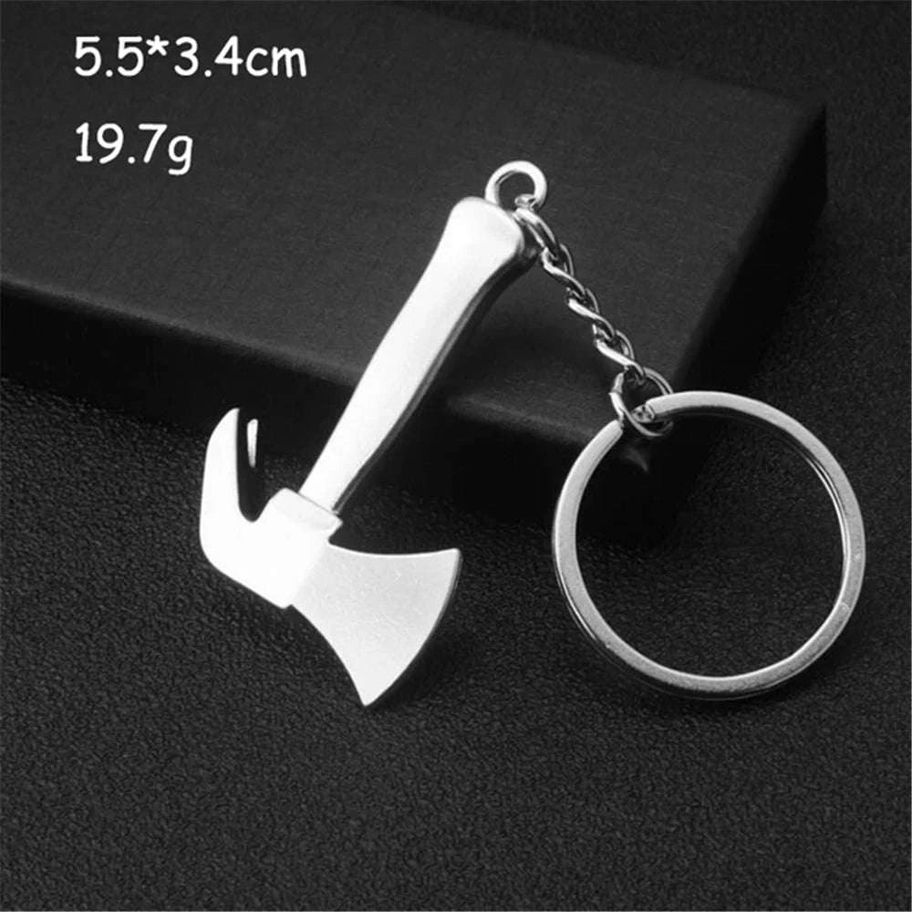 Metal Wrench Keychain Tool Pendant Key Ring-F