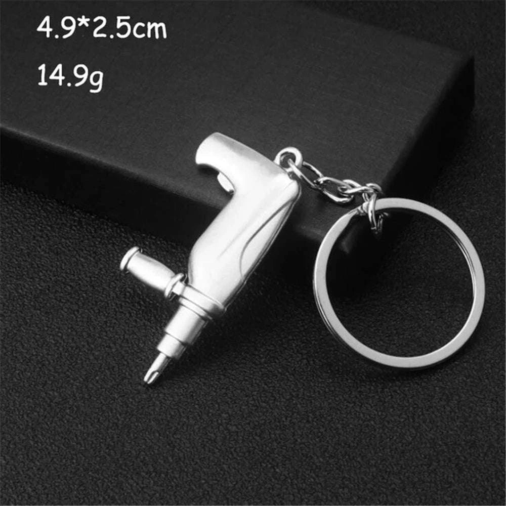 Metal Wrench Keychain Tool Pendant Key Ring-F