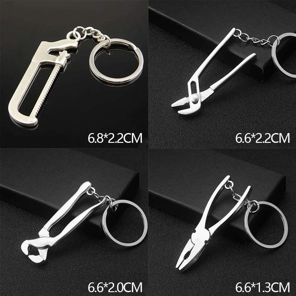 Metal Wrench Keychain Tool Pendant Key Ring-F