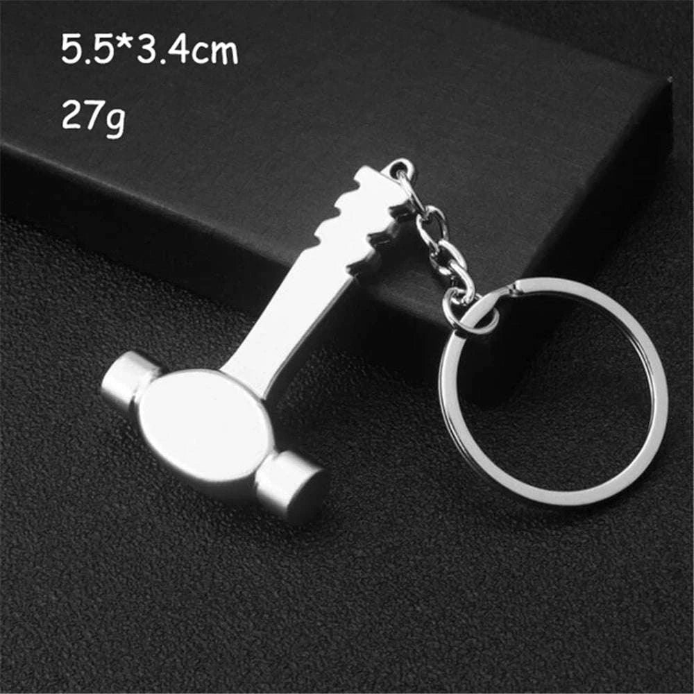 Metal Wrench Keychain Tool Pendant Key Ring-F