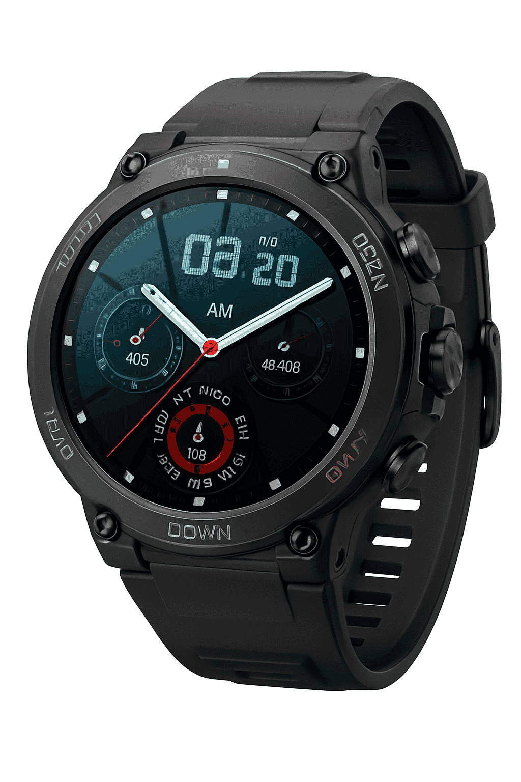 MEVADEN 1.39" HD Bluetooth Call Smart Watch for Daily Use-Steel Black