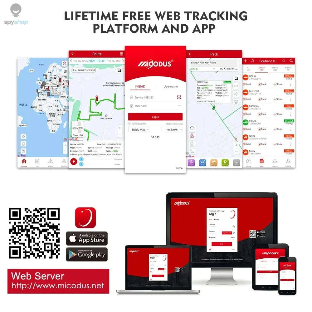 MiCODUS MV77G 4G GPS Tracker – Real-Time Tracking & Vehicle Security-MV77G / CHINA