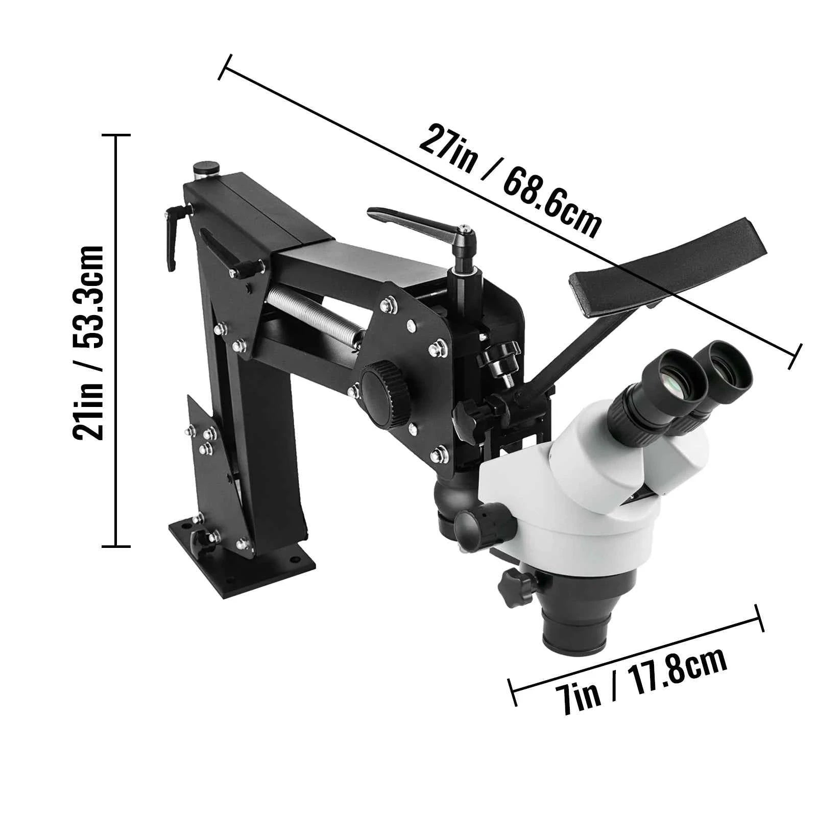 Micro Inlaid Mirror Multi-Directional Microscope Magnifier 0.7X-4.5X-United States