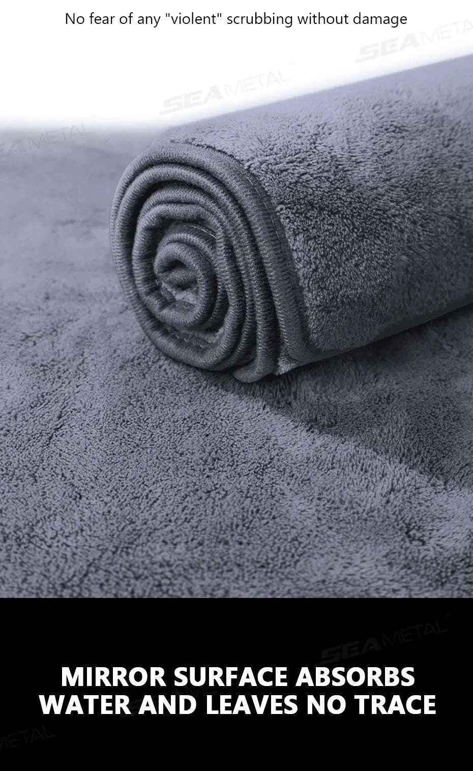 Microfiber Car Wash Towel 160×60 cm Double‑Sided Drying Cloth-Upgrade type