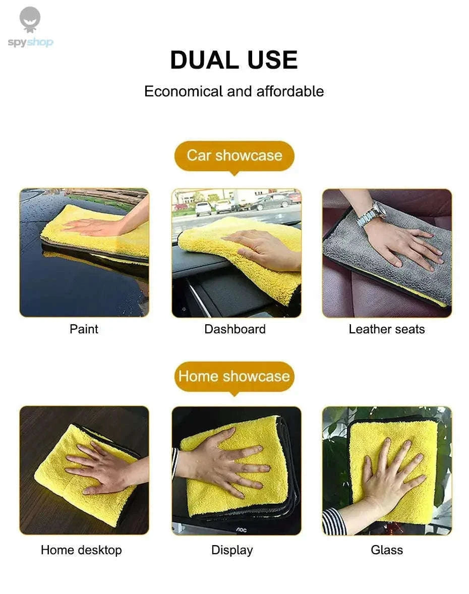 Microfiber Car Wash Towel for Fast, Scratch-Free Drying-160x60CM