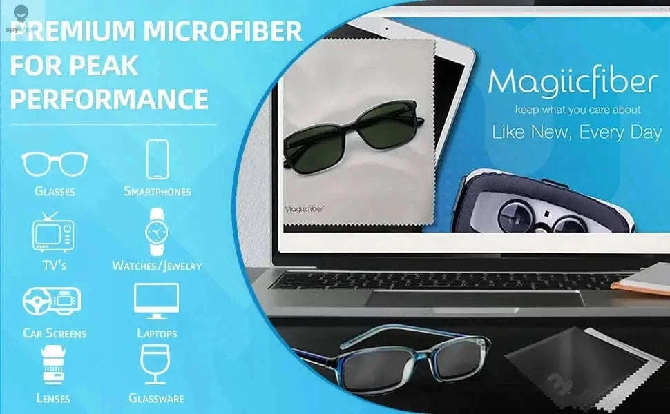 Microfiber Cleaning Cloths for Screens, Glasses & Lenses-30 PACK