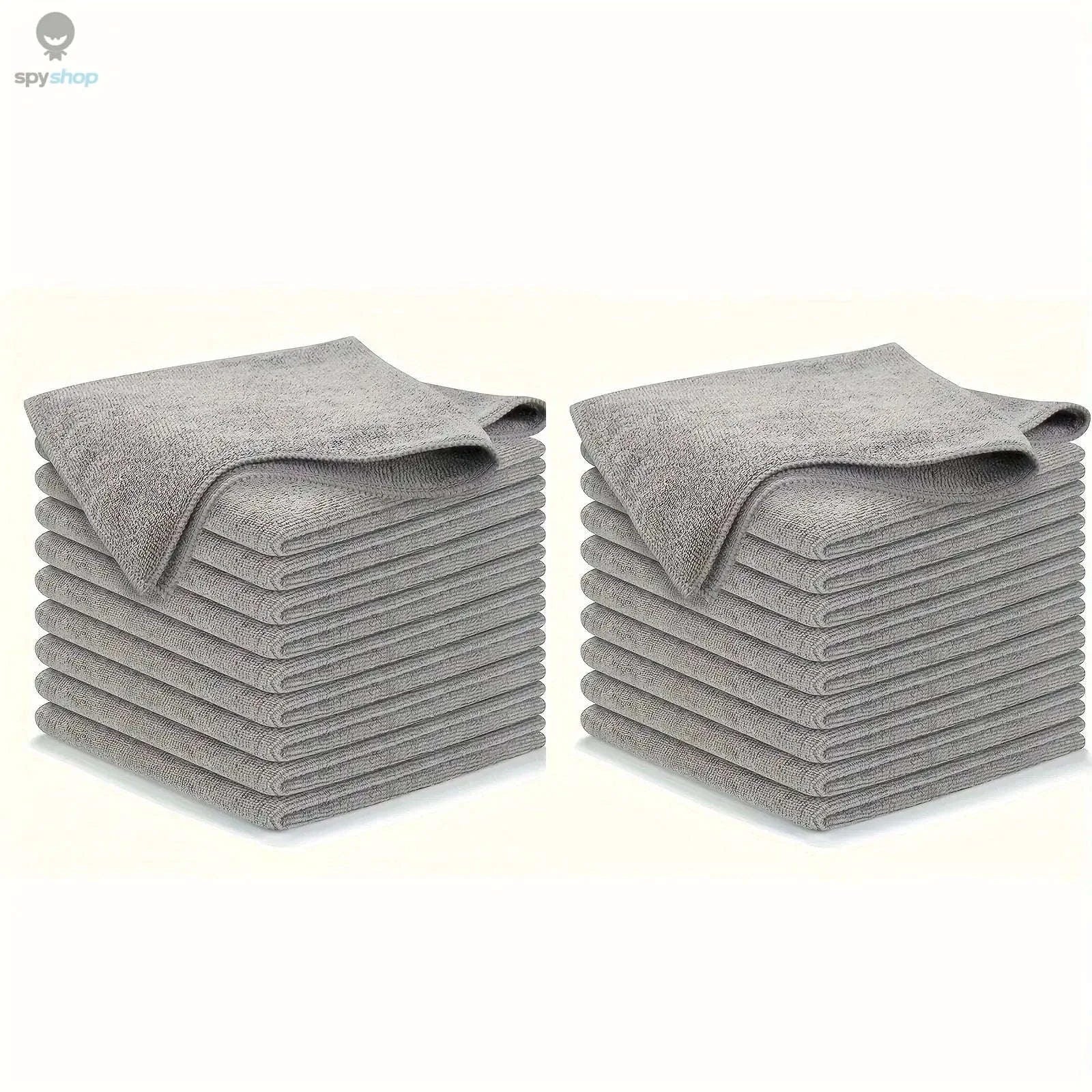 Microfiber Kitchen Towel Set – Ultra-Absorbent, Soft, Stain-Removing Cleaning Cloths-10pcs 17X25 random