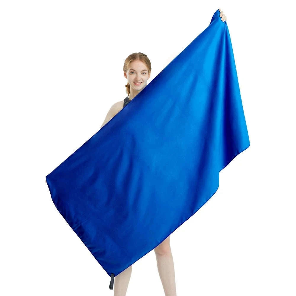 Microfiber Quick-Dry Travel Towel for Sports, Beach & Gym-Dark Grey OPP / 40x80cm