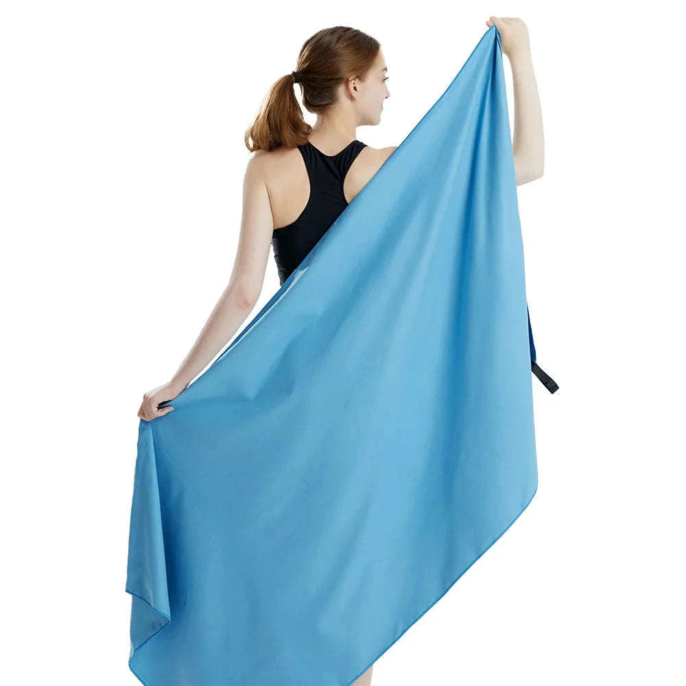 Microfiber Quick-Dry Travel Towel for Sports, Beach, Yoga & Gym-Dark Grey OPP / 40x80cm