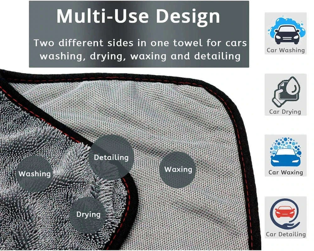 Microfiber Twist Car Wash Towel for Fast, Gentle Drying-40x60cm