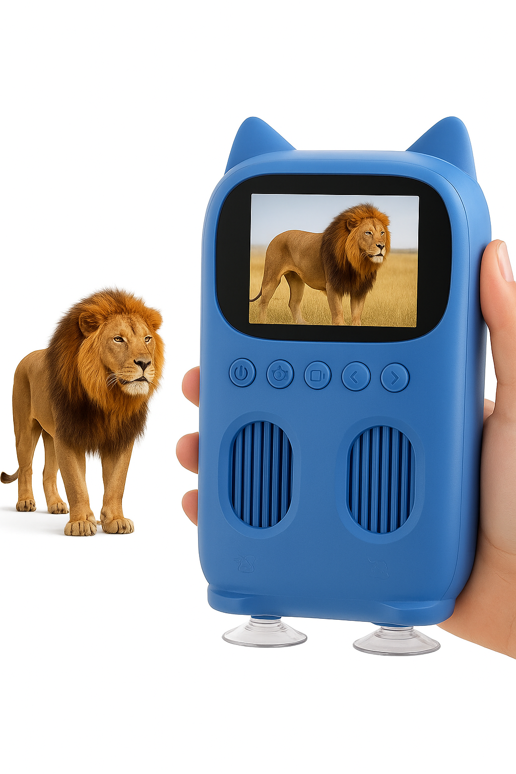 Sadjakuva ja teleskooppi 2 in 1 Lasten optiset koulutustaidot 2MP HD-kamera mikroskooppi 1000x suurennus Joululahjat