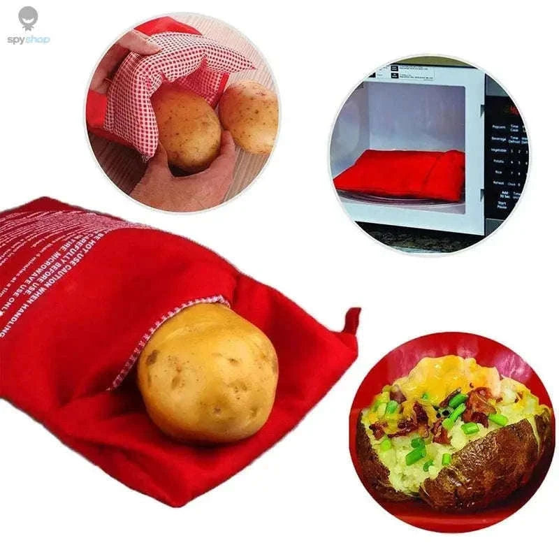 Microwave Potato Bag for Fast, Fluffy Potatoes at Home-2Pcs