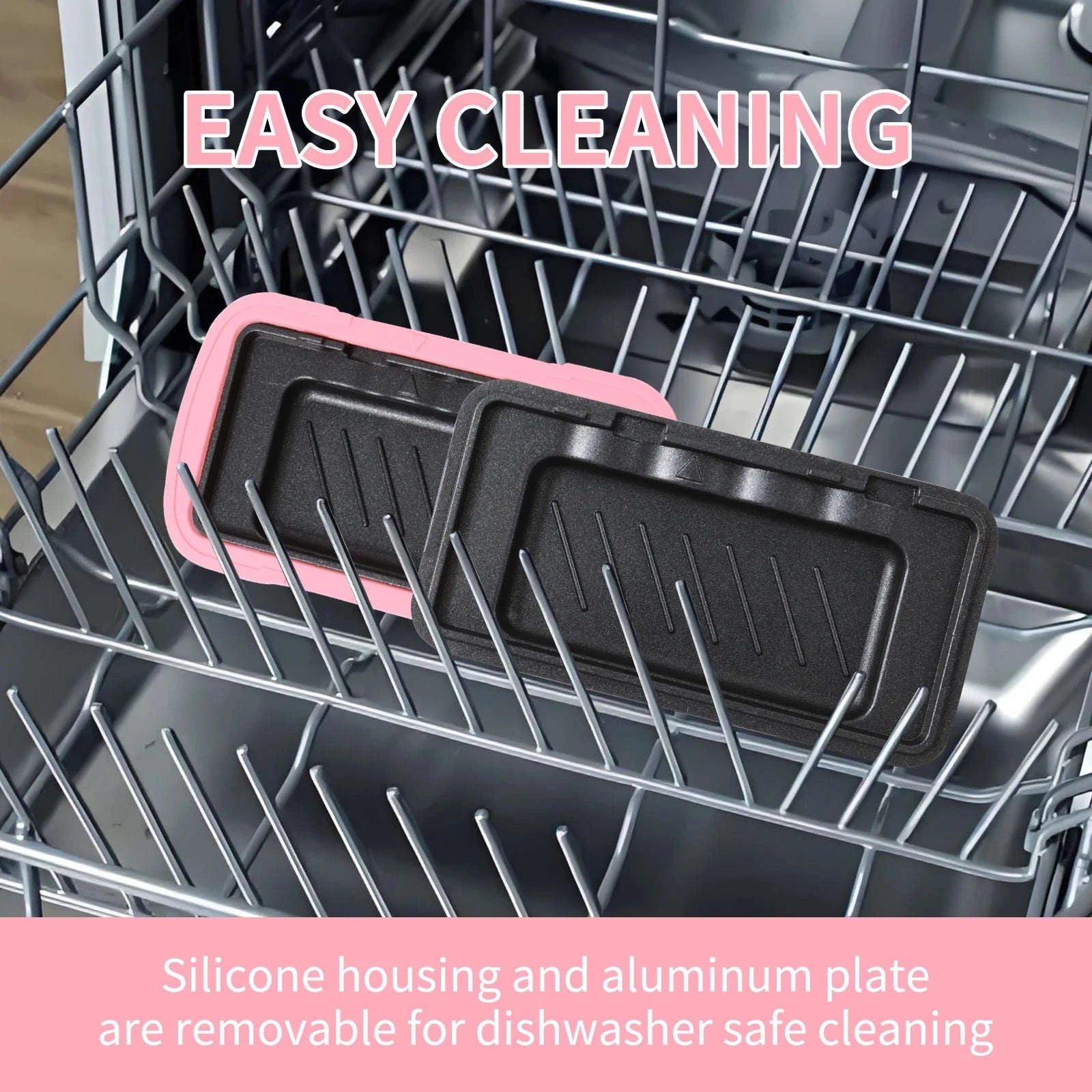 Microwave Sandwich Maker with Recipe Books-Pink