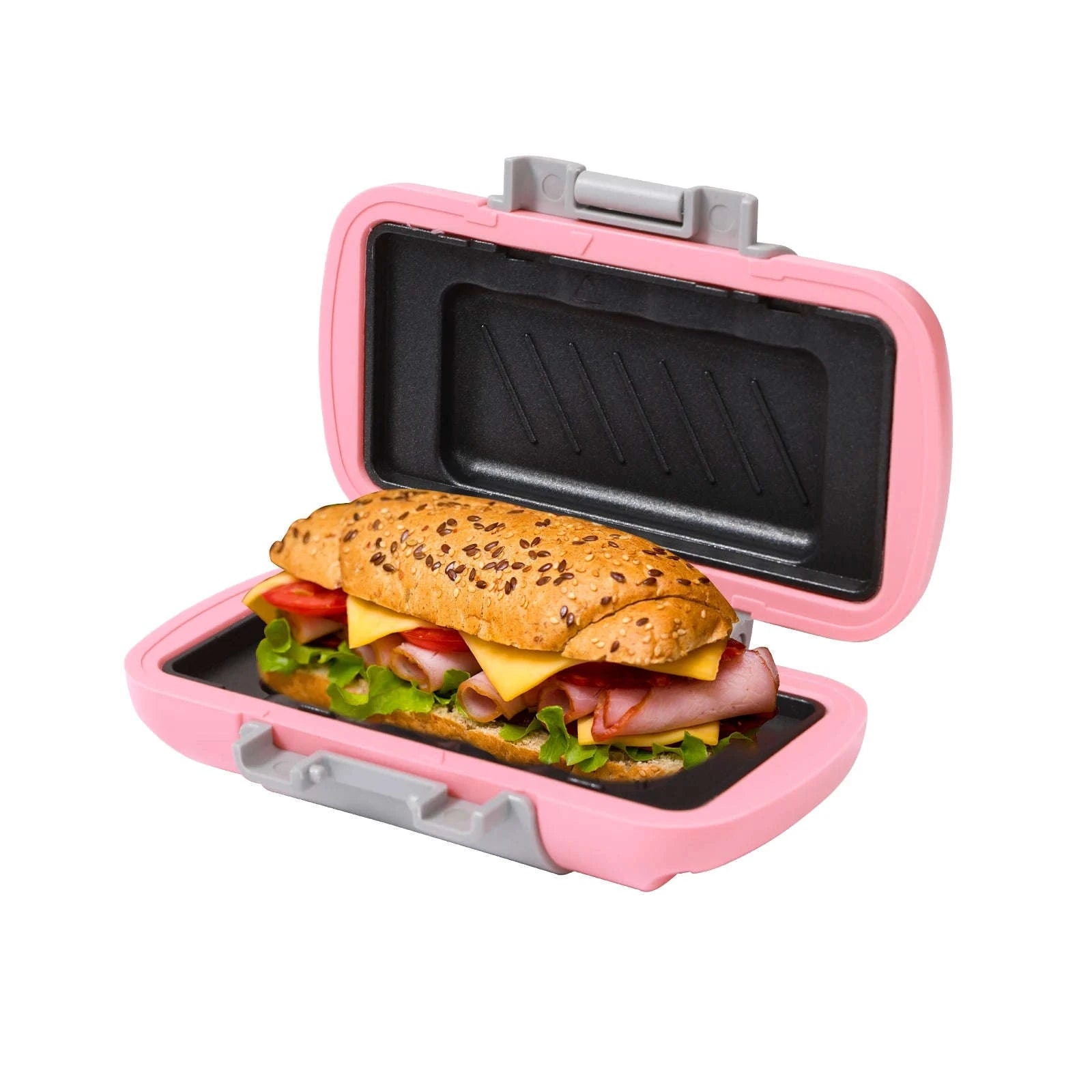 Microwave Sandwich Maker with Recipe Books-Pink