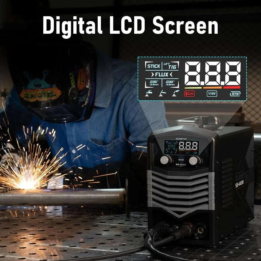 MIG Welder 140A 110V 3‑in‑1 Welding Machine-United States