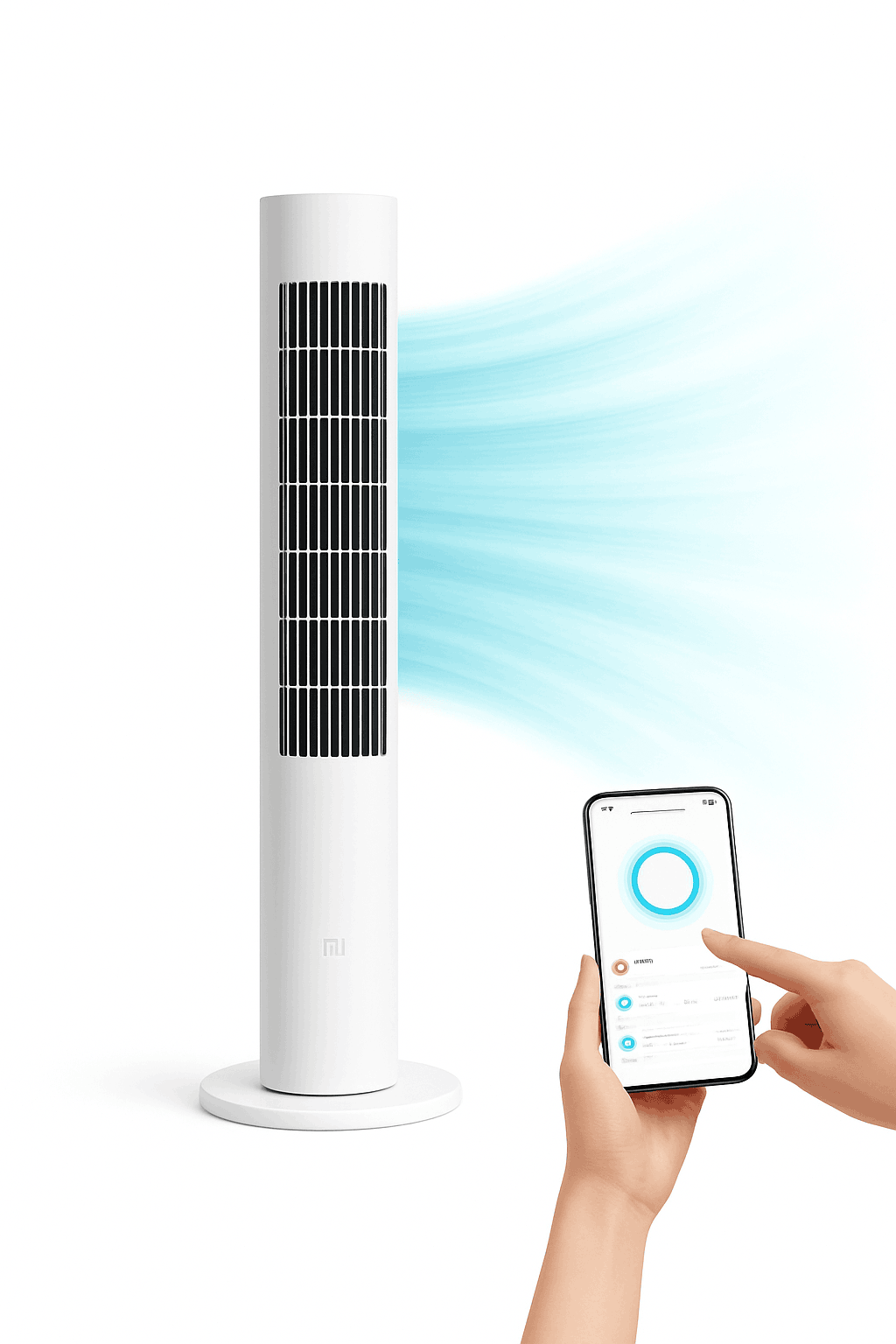 MIJIA Smart Tower Fan 2 with 150° Oscillation & App Control-Tower Fan 2nd / US