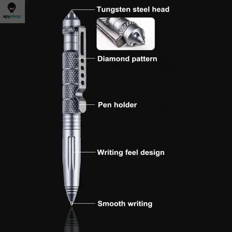 Military Tactical Pen with Glass Breaker for Everyday Carry-Gold