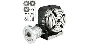 Milling Rotary Table 4''/6'' with Dividing Plates, 360° Precision-4 inch / United States
