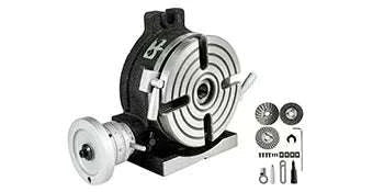 Milling Rotary Table 4''/6'' with Dividing Plates, 360° Precision-4 inch / United States