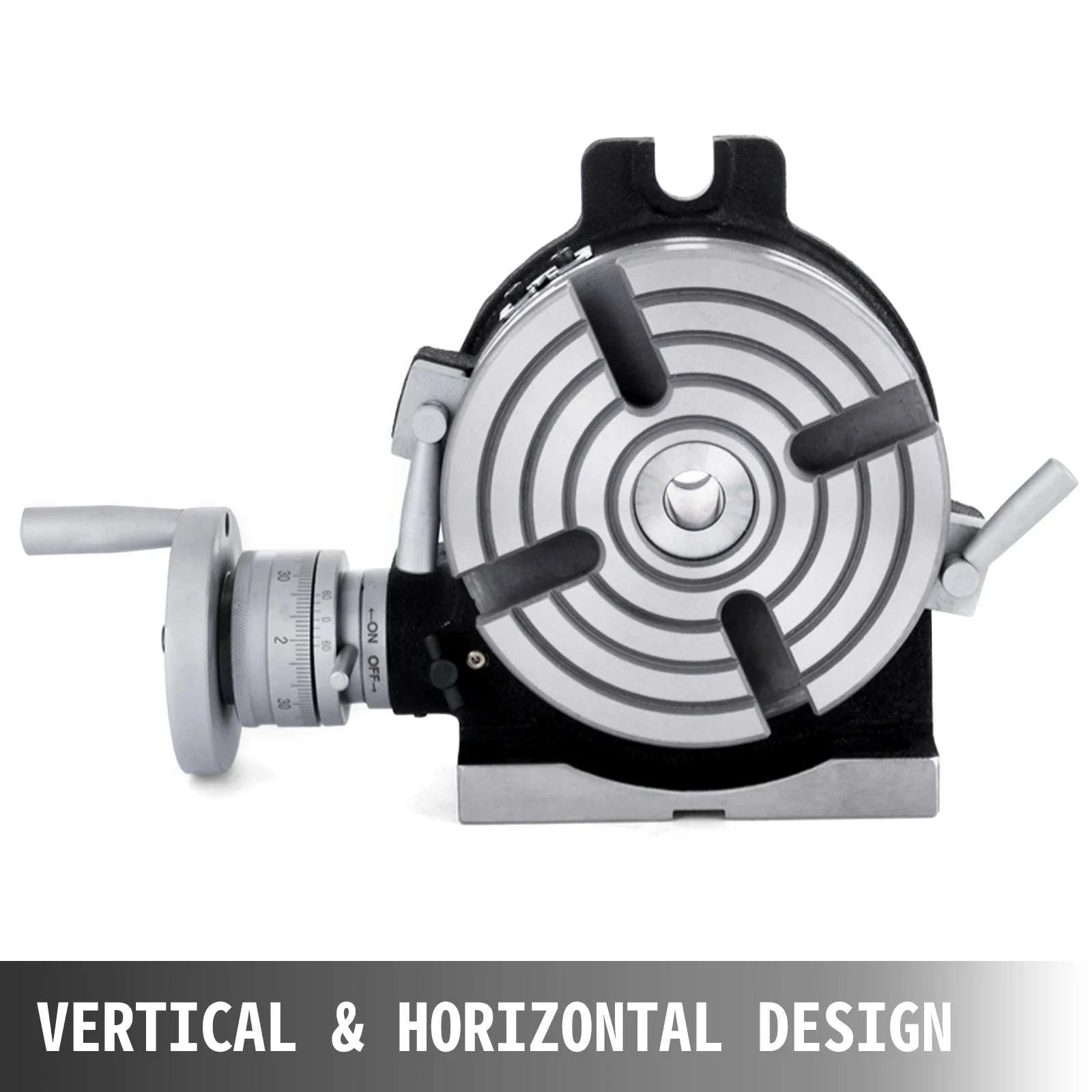 Milling Rotary Table 4''/6'' with Dividing Plates, 360° Precision-4 inch / United States