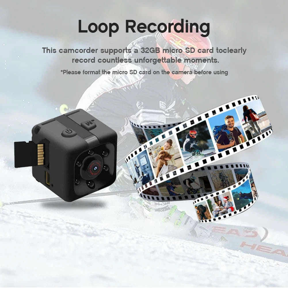 Mini 1080P Full HD Security Camera with 32GB Storage-black / 32G CARD / United States