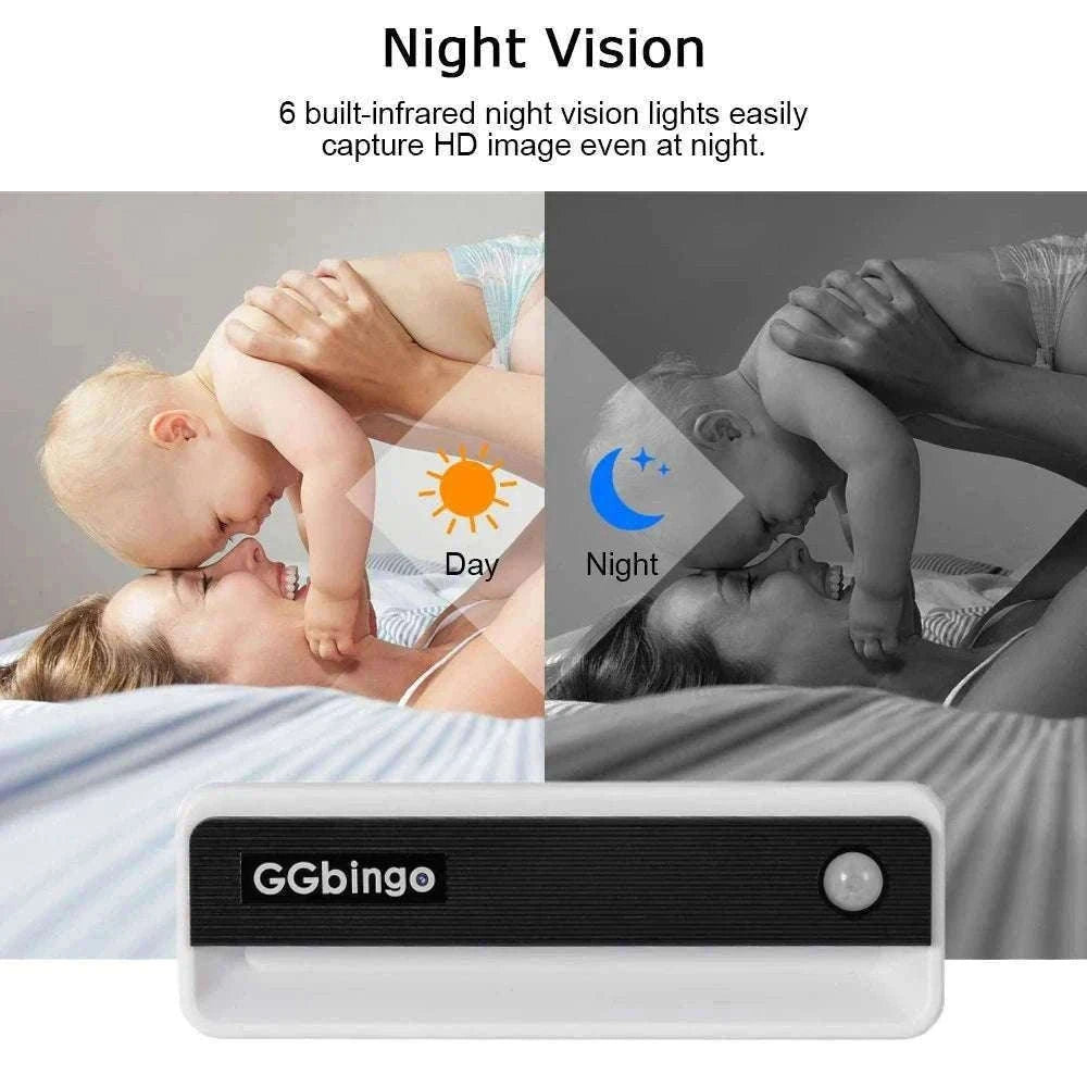 Mini 1080P HD Security Camera with Night Vision & Motion Detection-Camera 8G / China Mainland