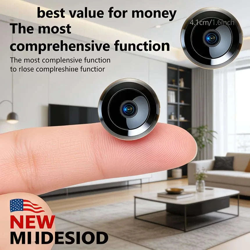 Mini 1080P Indoor Security Camera 0.9" with Night Vision & Motion Detection-United States