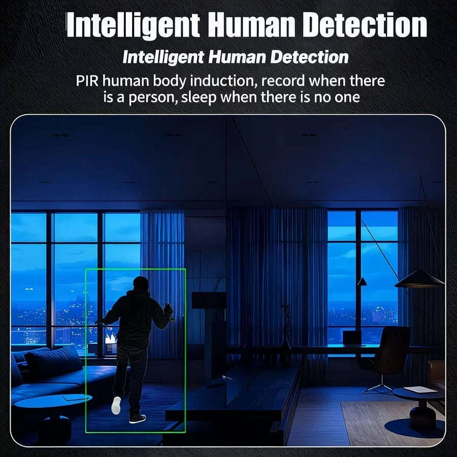 Mini 1080P Indoor Security Camera 0.9" with Night Vision & Motion Detection-United States