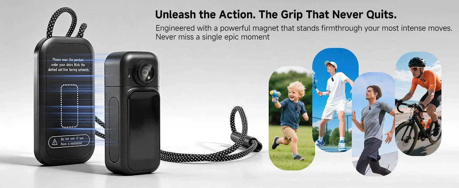 Mini 1080P POV Body Camera with Rotating Lens & Touch Screen-X50 BK Lite / NO TF Card