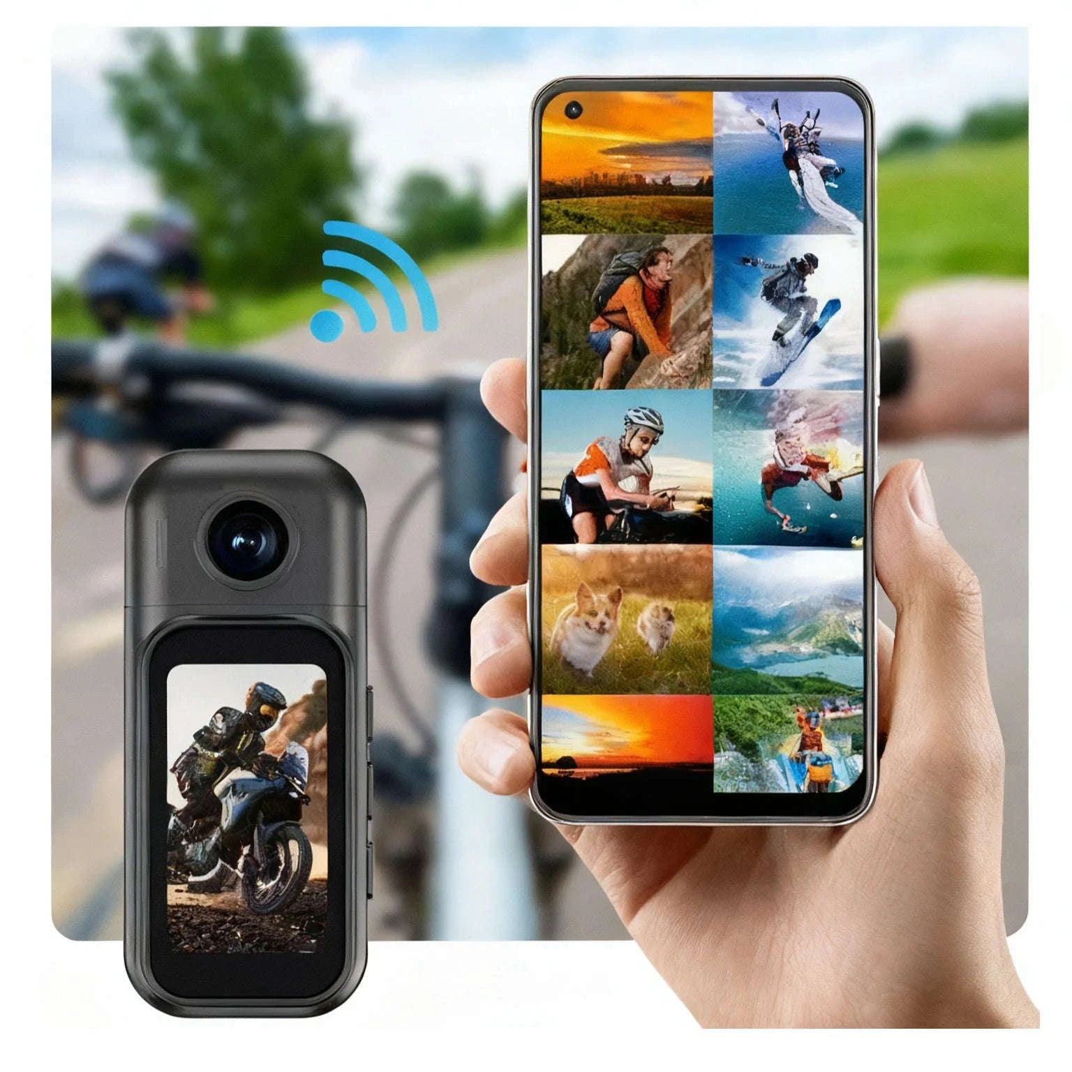 Mini 1080P POV Body Camera with Rotating Lens & Touch Screen-X50 BK Lite / NO TF Card