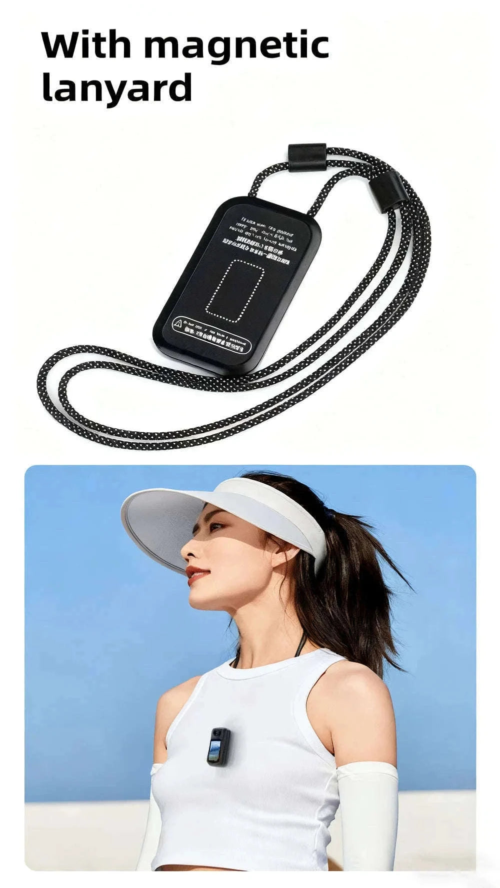 Mini 1080P POV Body Camera with Rotating Lens & Touch Screen-X50 BK Lite / NO TF Card