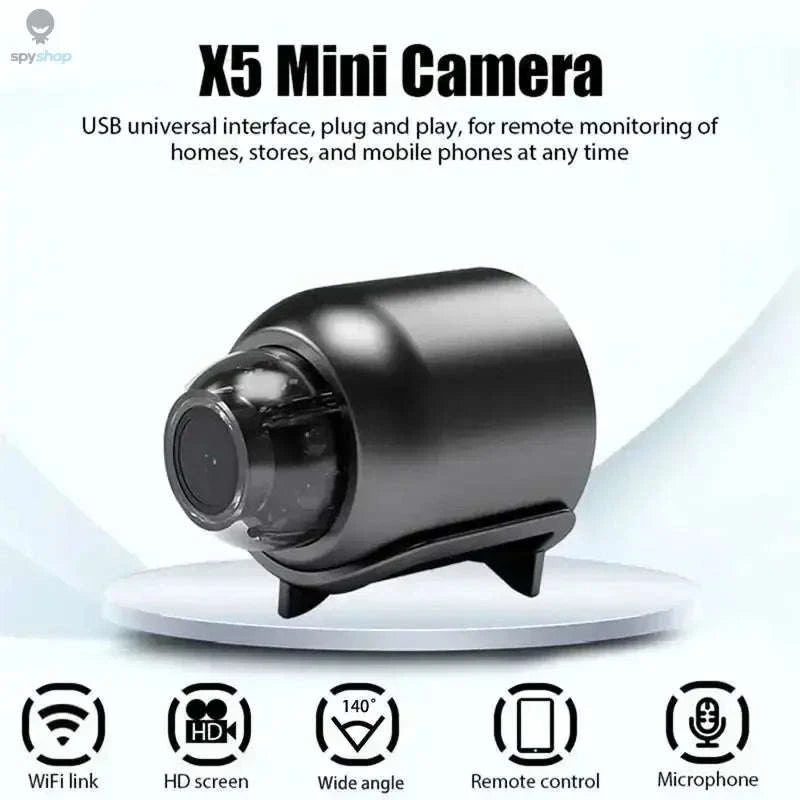 Mini 1080P Security Camera – Compact HD Monitoring with Night Vision-X5 Only camera