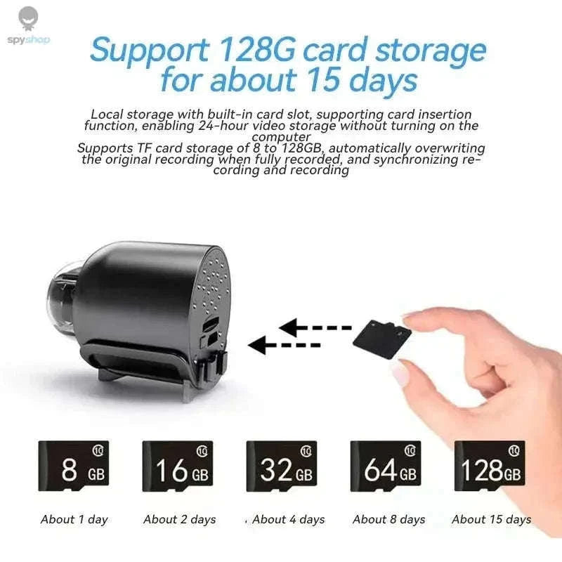 Mini 1080P Security Camera with Night Vision and WiFi-X5 Only camera