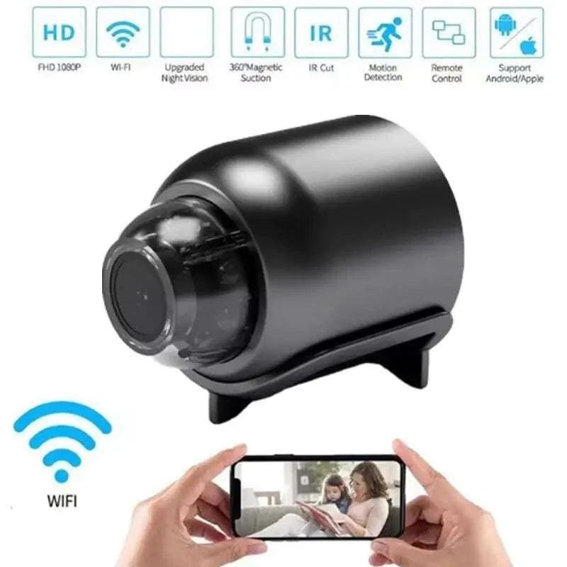 Mini 1080P WiFi Security Camera with Night Vision & Motion Alerts-No memory card